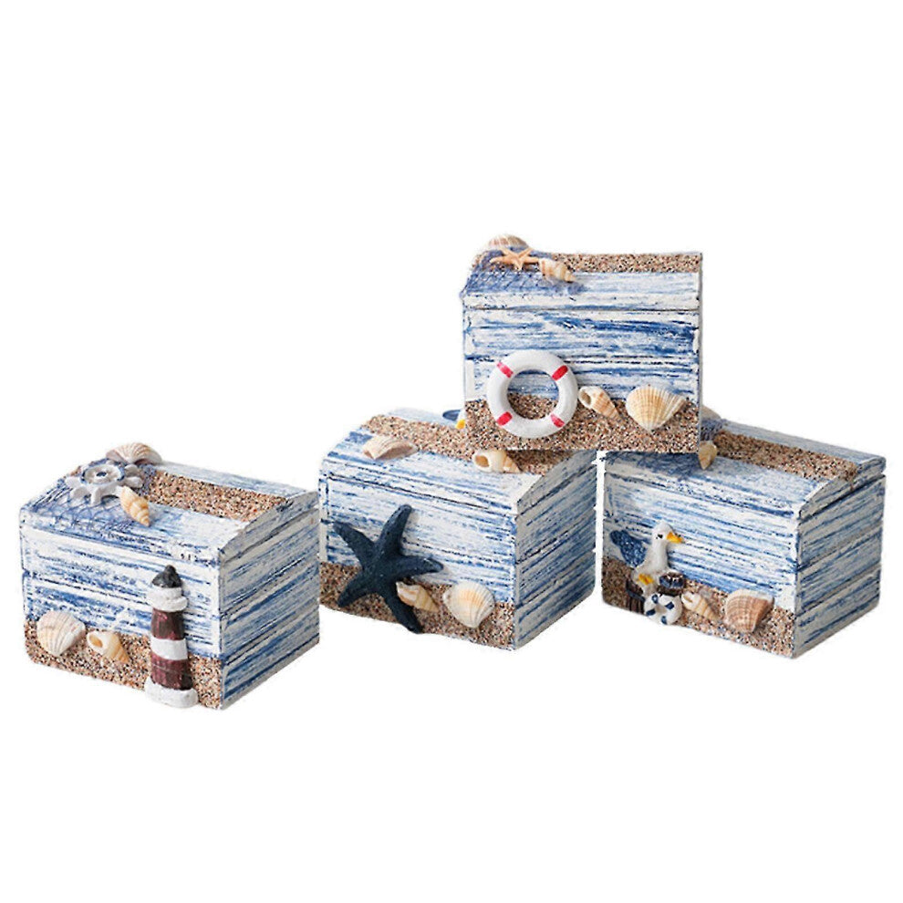(A) Mediterranean Storage Box Stylish Mini Travel Jewellery Organiser With Lids For Candys Jewellery