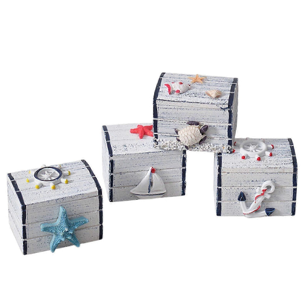 (B) Mediterranean Storage Box Stylish Mini Travel Jewellery Organiser With Lids For Candys Jewellery