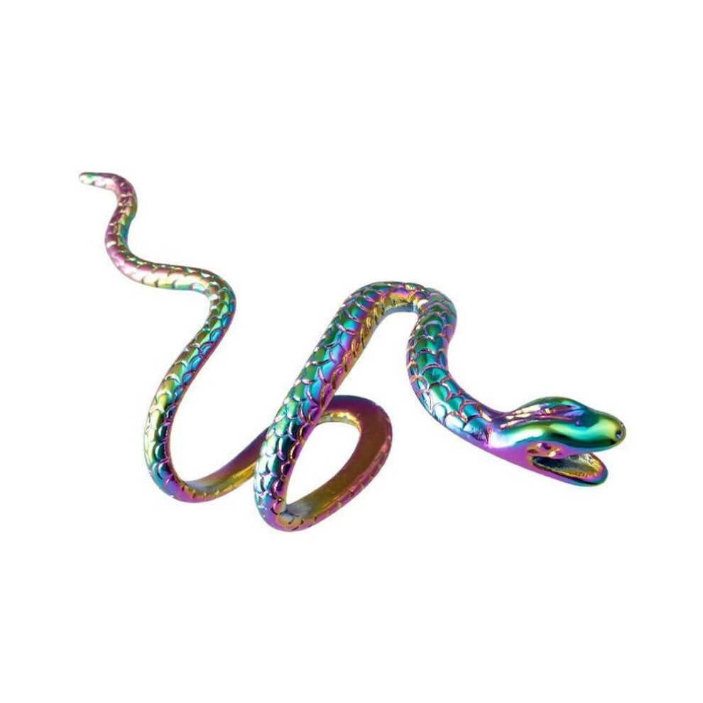 (multicolor) 1Pc Brass Snake Earing Clips Punk Non Pierced Clip Earrings Ear Cuffs Women Men Personality Jewelry