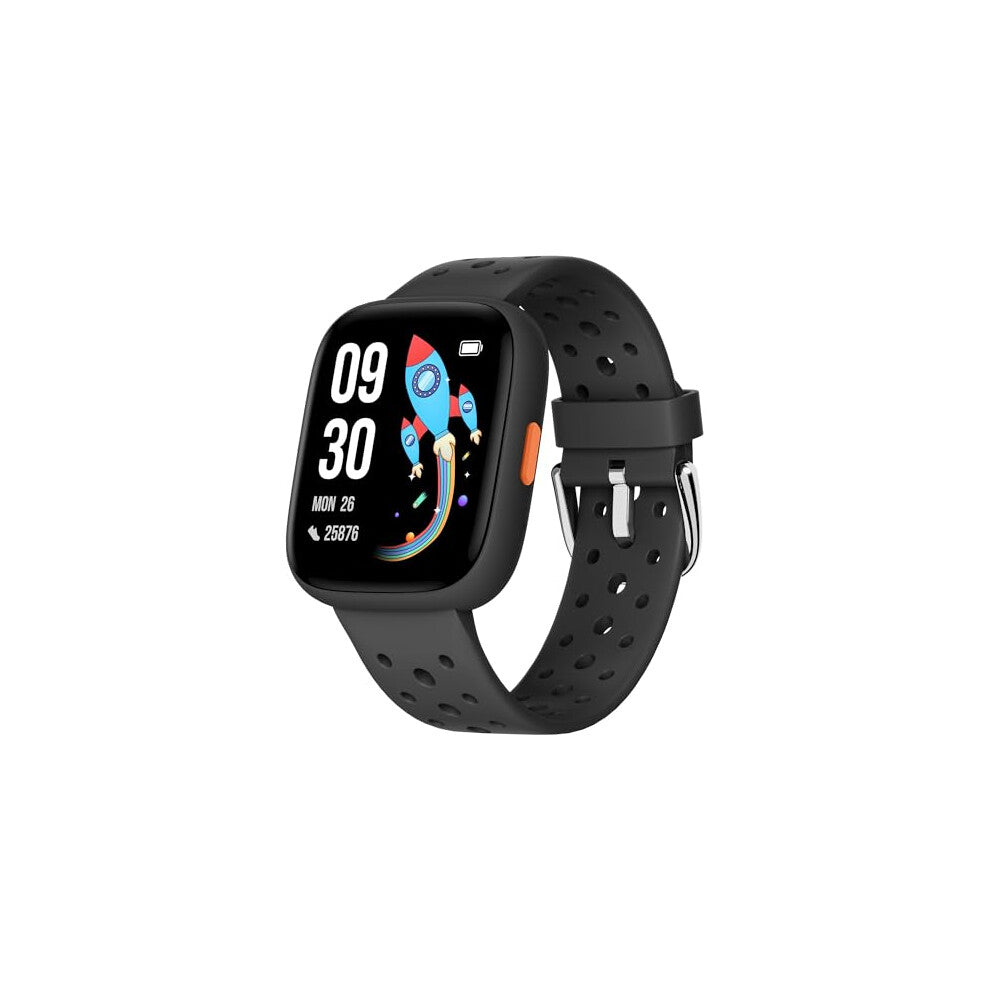 BIGGERFIVE Kids Smart Watch, 1.8" Fitness Watch Pedometer, Heart Rate, Sleep Tracker, IP68 Waterproof, Calorie Step Counter, Puzzle Games with-without