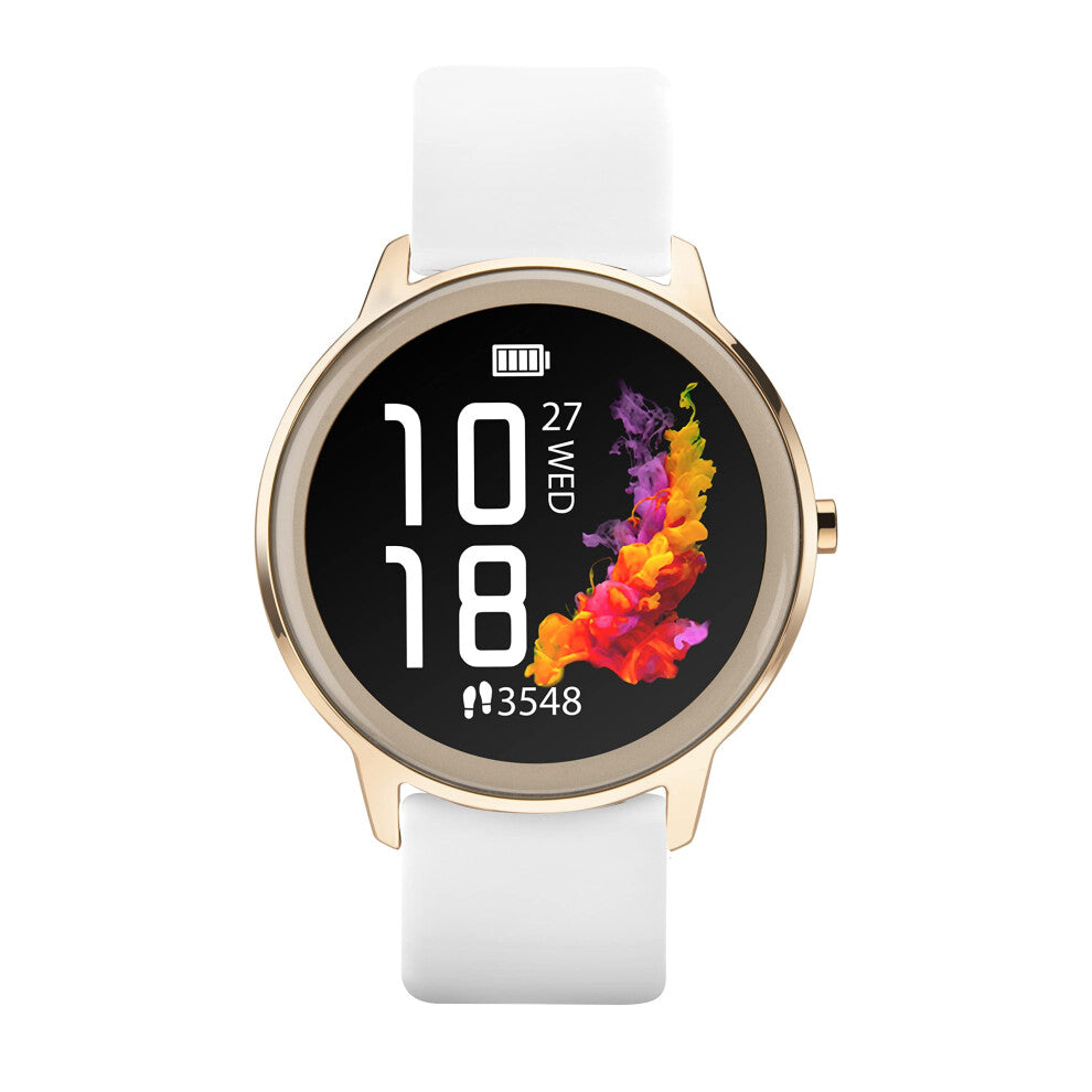 Sekonda Flex Womens 42 mm Smart Watch with Heart Rate and Sleep Monitor, Daily Activity, Sports, Music, Weather and Message Functions with Silicone