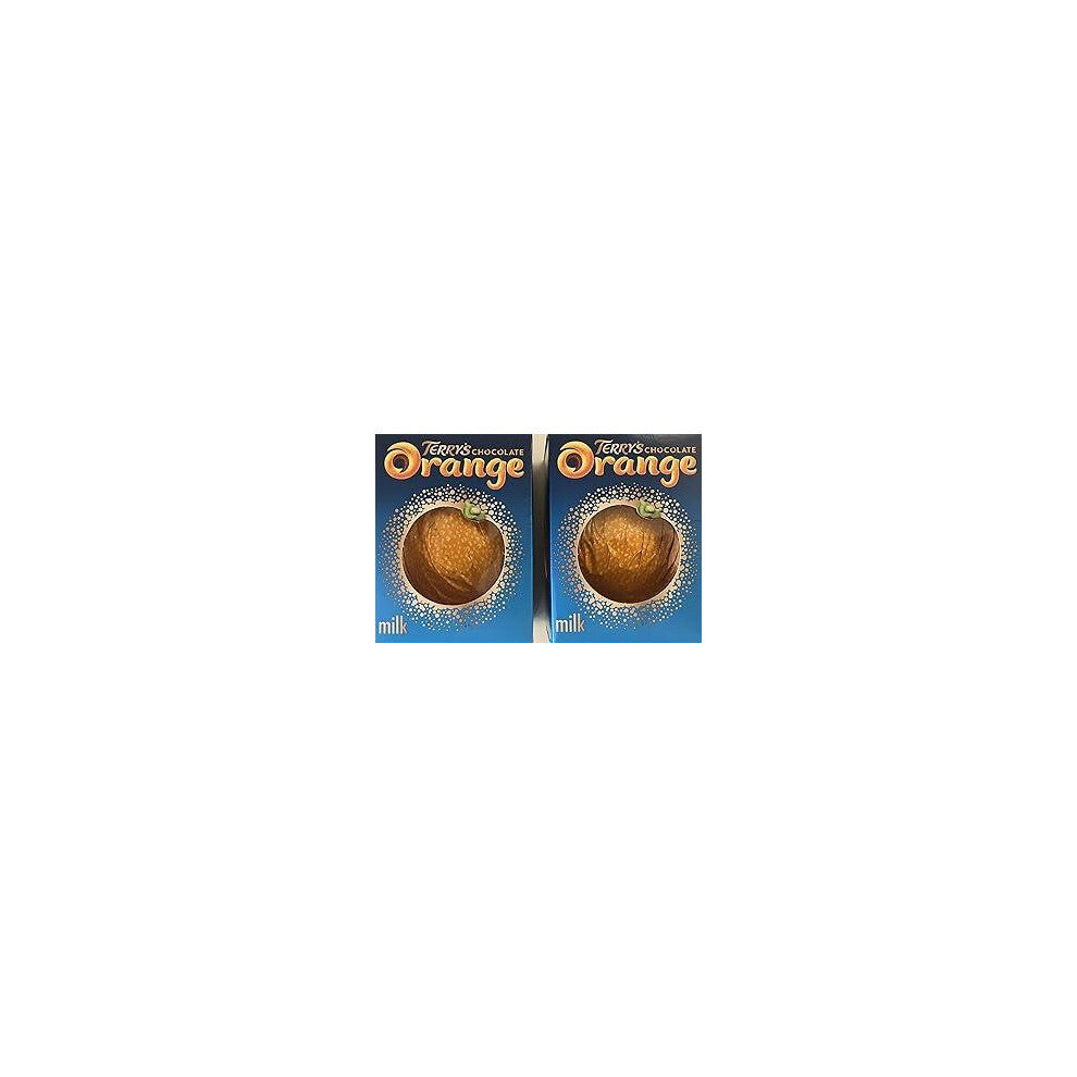 Terry's Milk Chocolate Orange 157g (Pack of 2) |  Classic Chocolate Treat with a Zesty Orange Twist | Segmented for Easy Snacking