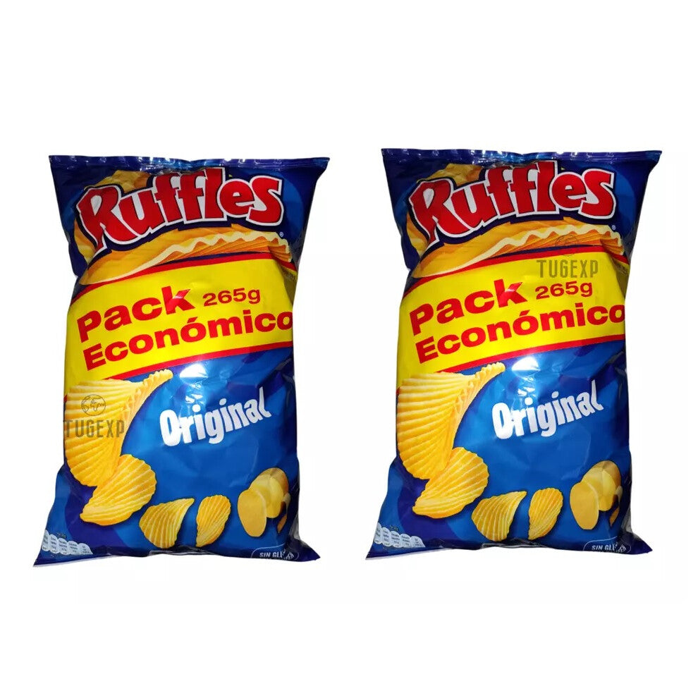 Ruffles Chips Original BIG SIZE 2 x 265g  Crisp Potato Snack