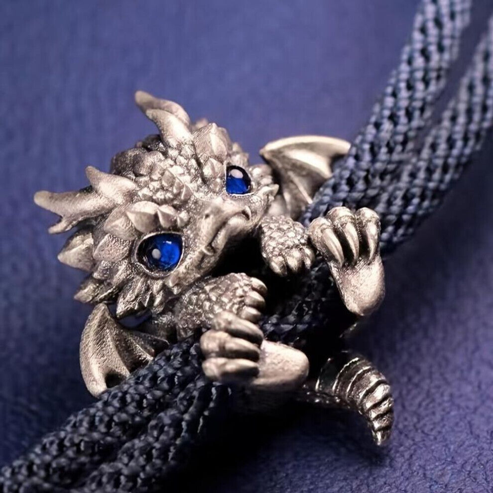 (blue) Elegant Dragon Charm Bracelet Versatile For Casual Attire