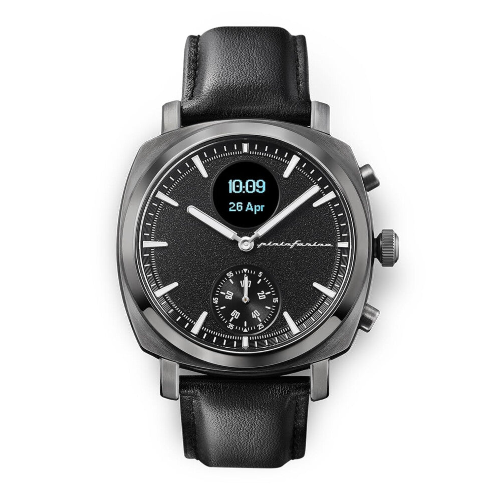 pininfarina Senso Hybrid Smartwatch - An Analogue Watch with Digital Display, Tracks Heart Rate, Steps, Calories, Sleep, Fitness - Compass & Connected