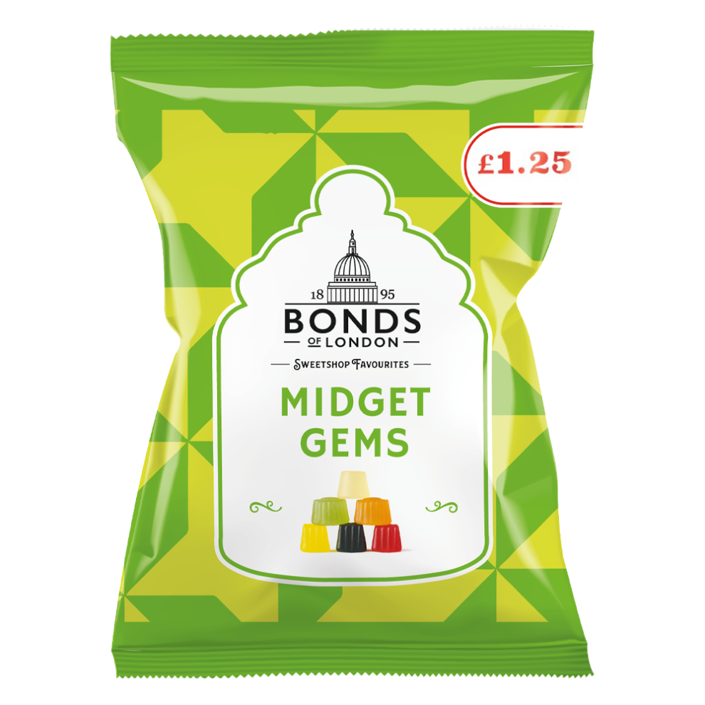 Bonds Midget Gems Bags 130g Â1.25 PMP
