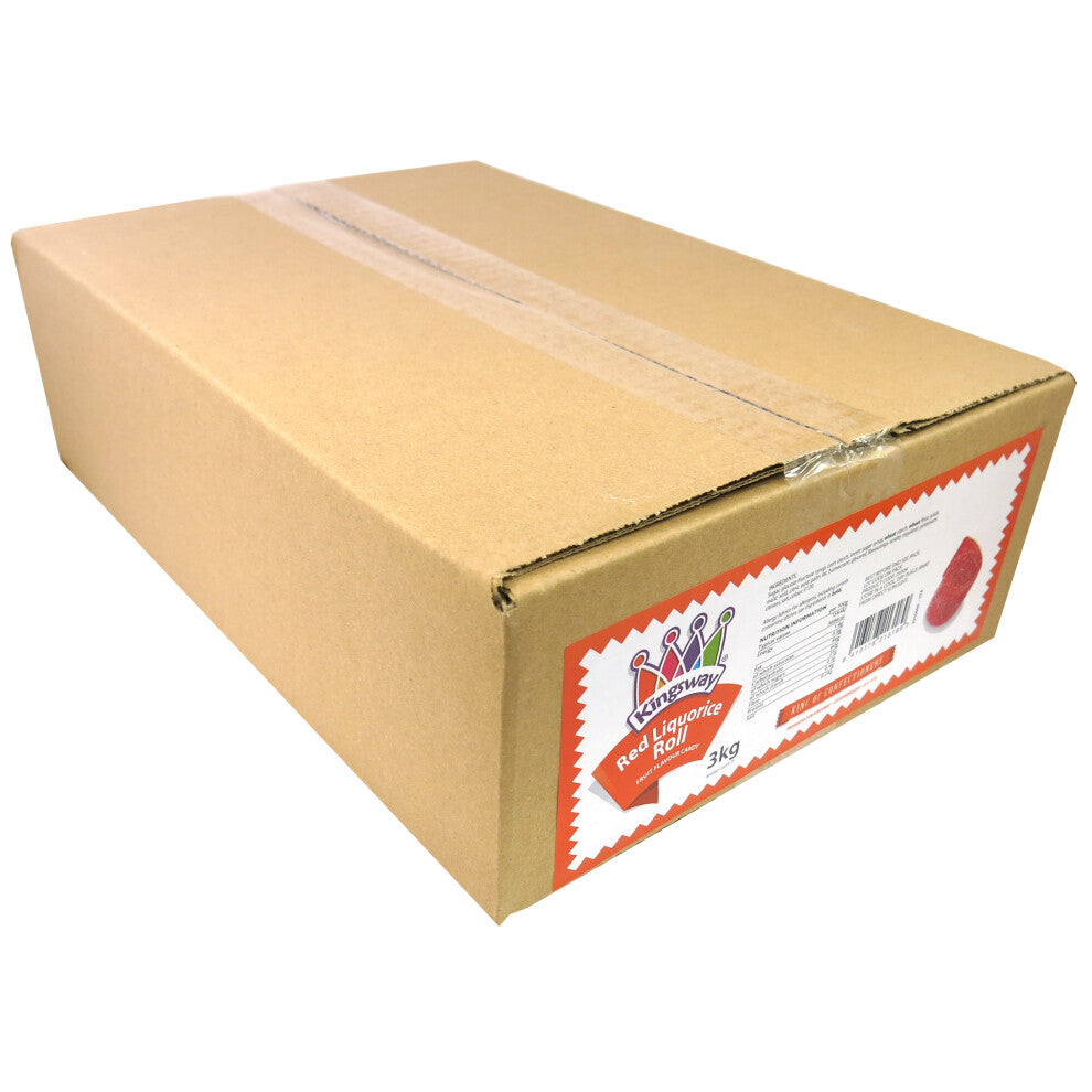 Kingsway Fizzy Red Liquorice Rolls 3kg