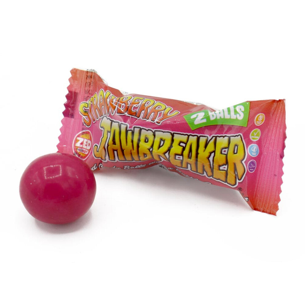 Zed Candy Strawberry Jawbreaker 2 Pack 16.5g 20p PMP