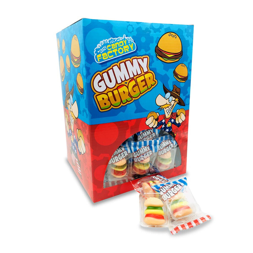 Crazy Candy Factory Gummy Mini Burgers 10g