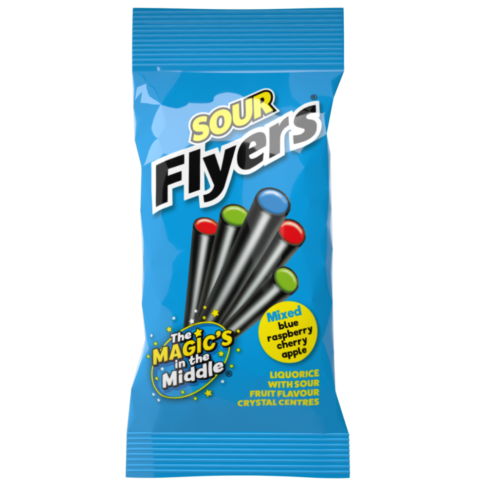 Maxilin Sour Liquorice Flyers Bags 75g