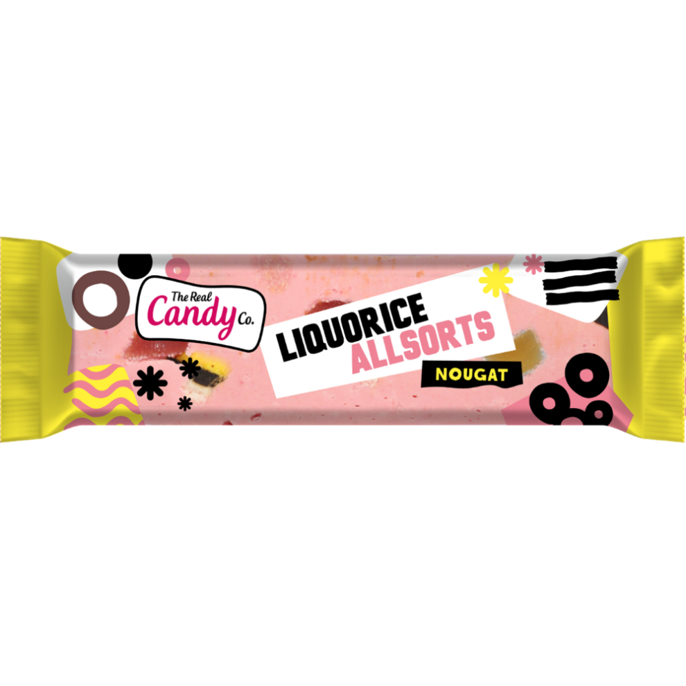 The Real Candy Co. Liquorice Nougat Bars 130g