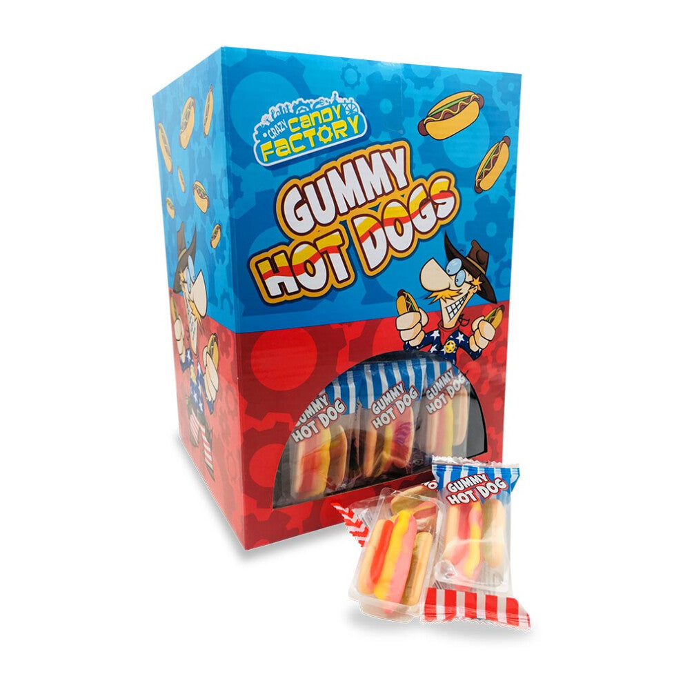 Crazy Candy Factory Gummy Mini Hot Dogs 10g
