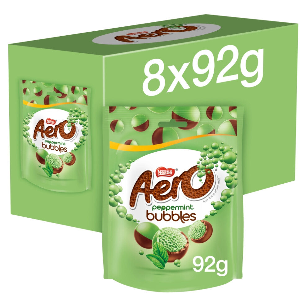 Aero Bubbles Peppermint Milk Chocolate Sharing Bag 92g