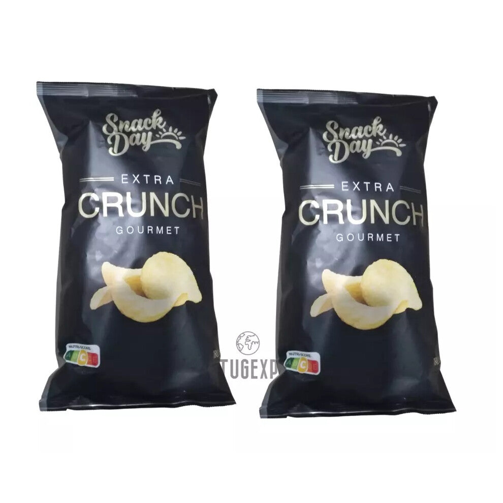 Extra Crunch Chips Gourmet 2 x 180g (2 x 6.35oz) Portugal Crisp Potato Snack
