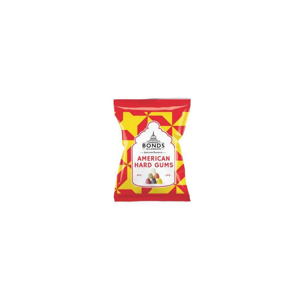 Bonds American Hard Gums Bags | Fruit Flavoured | Sugar Coated | 130g | (Pack of 6)