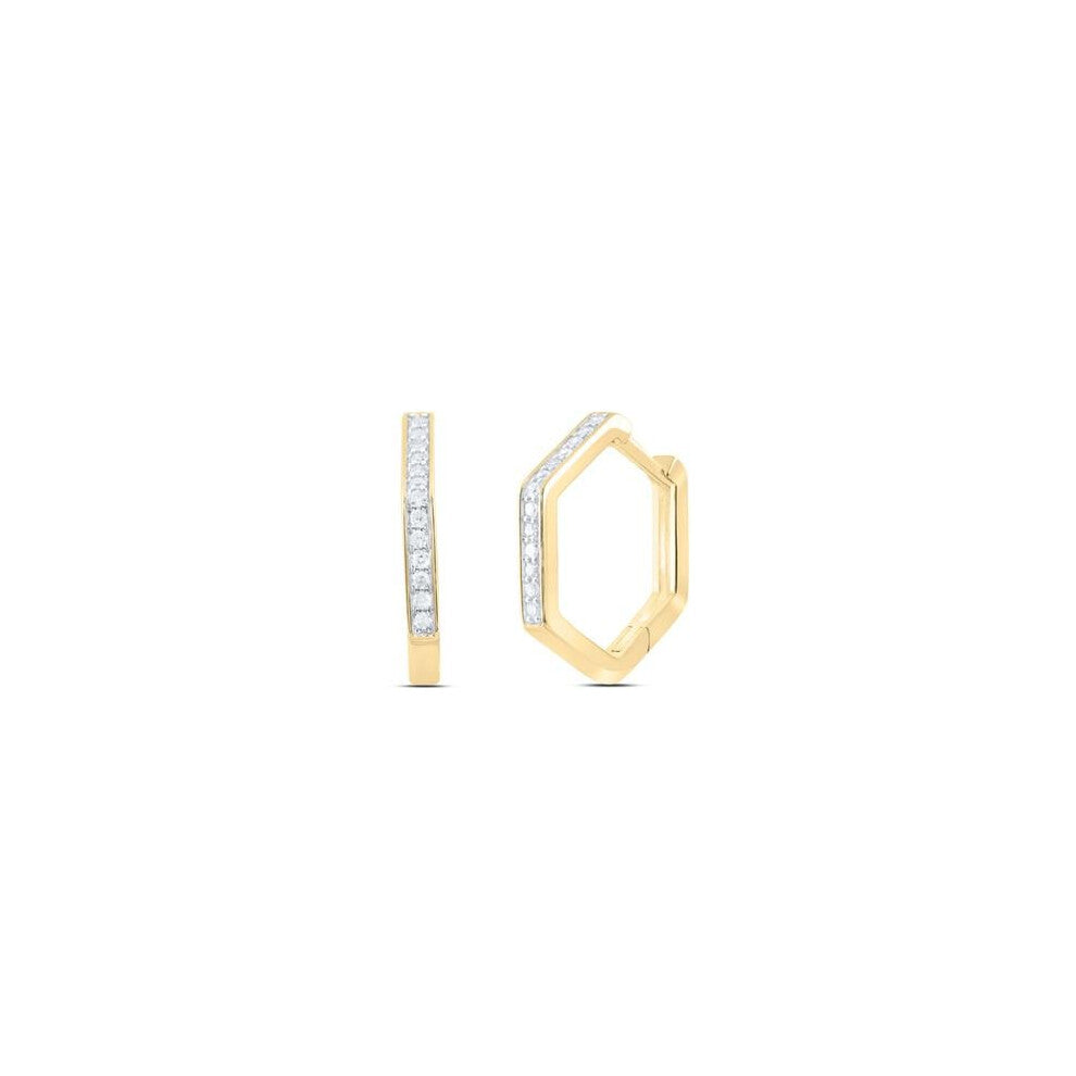 GND 184475 0.2 CTW Diamond P1 Gift Hoops Huggies Earring