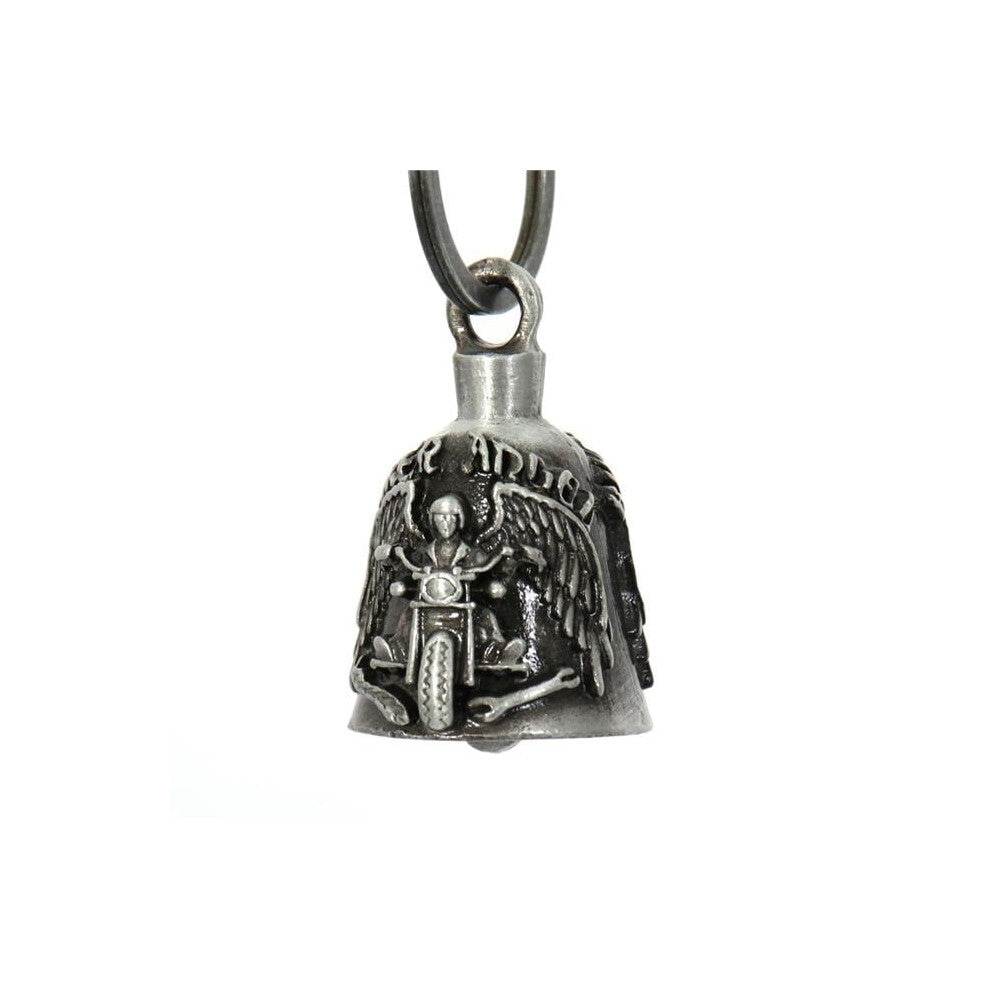 Hot Leathers BEM1025 Biker Angel Riding Bell Pendant - Silver