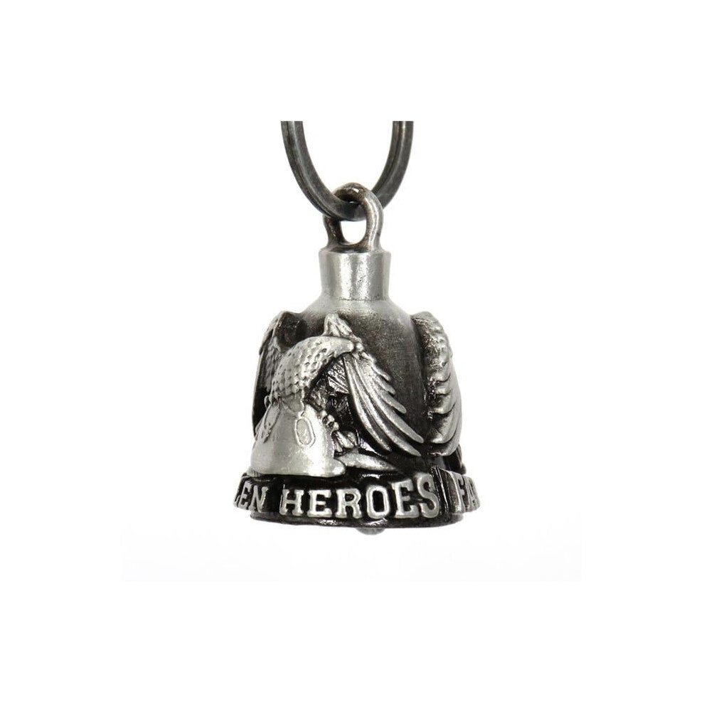 Hot Leathers BEM1035 Fallen Heroes Eagle Bell Pendant - Silver