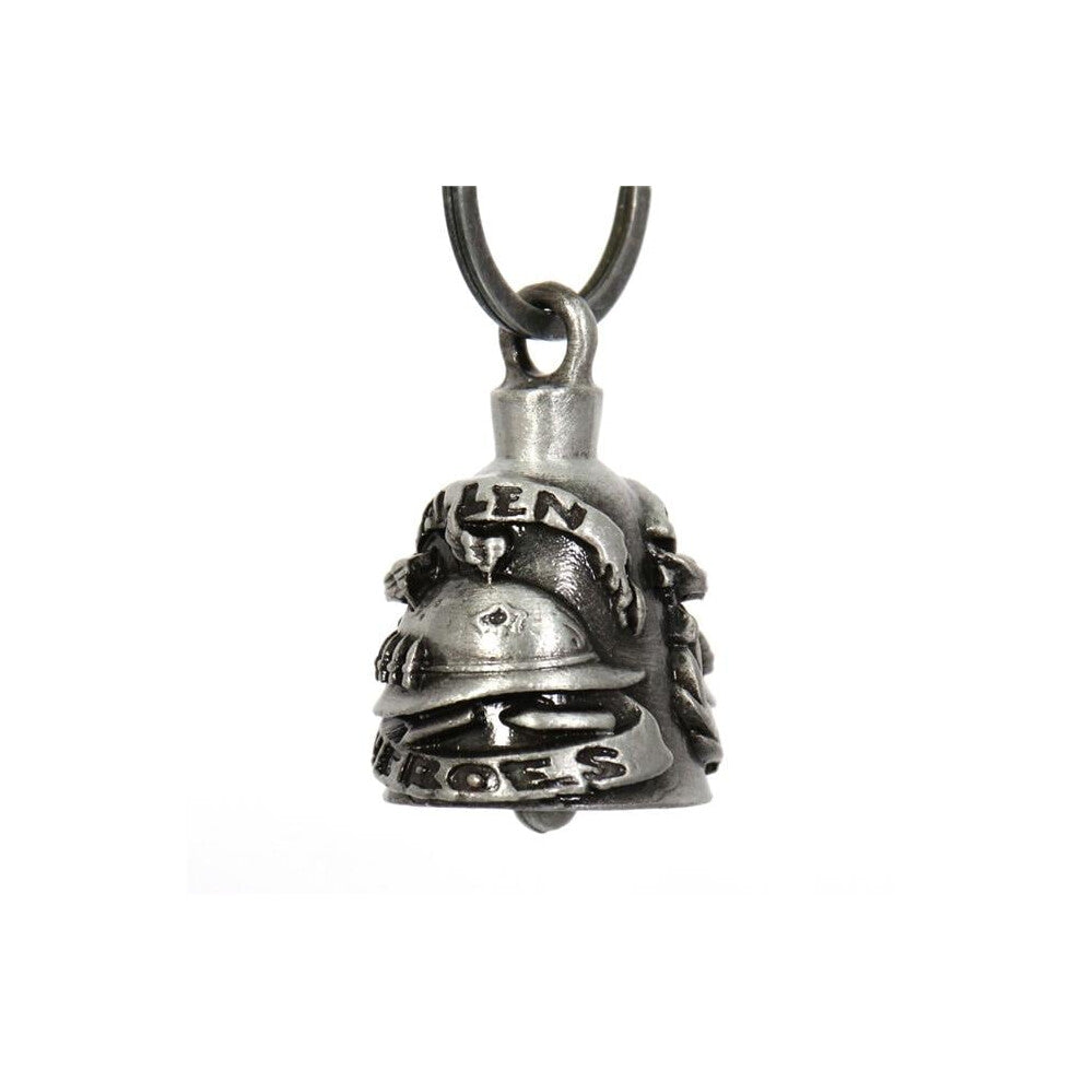 Hot Leathers BEM1017 Fallen Heroes Bell Pendant - Silver