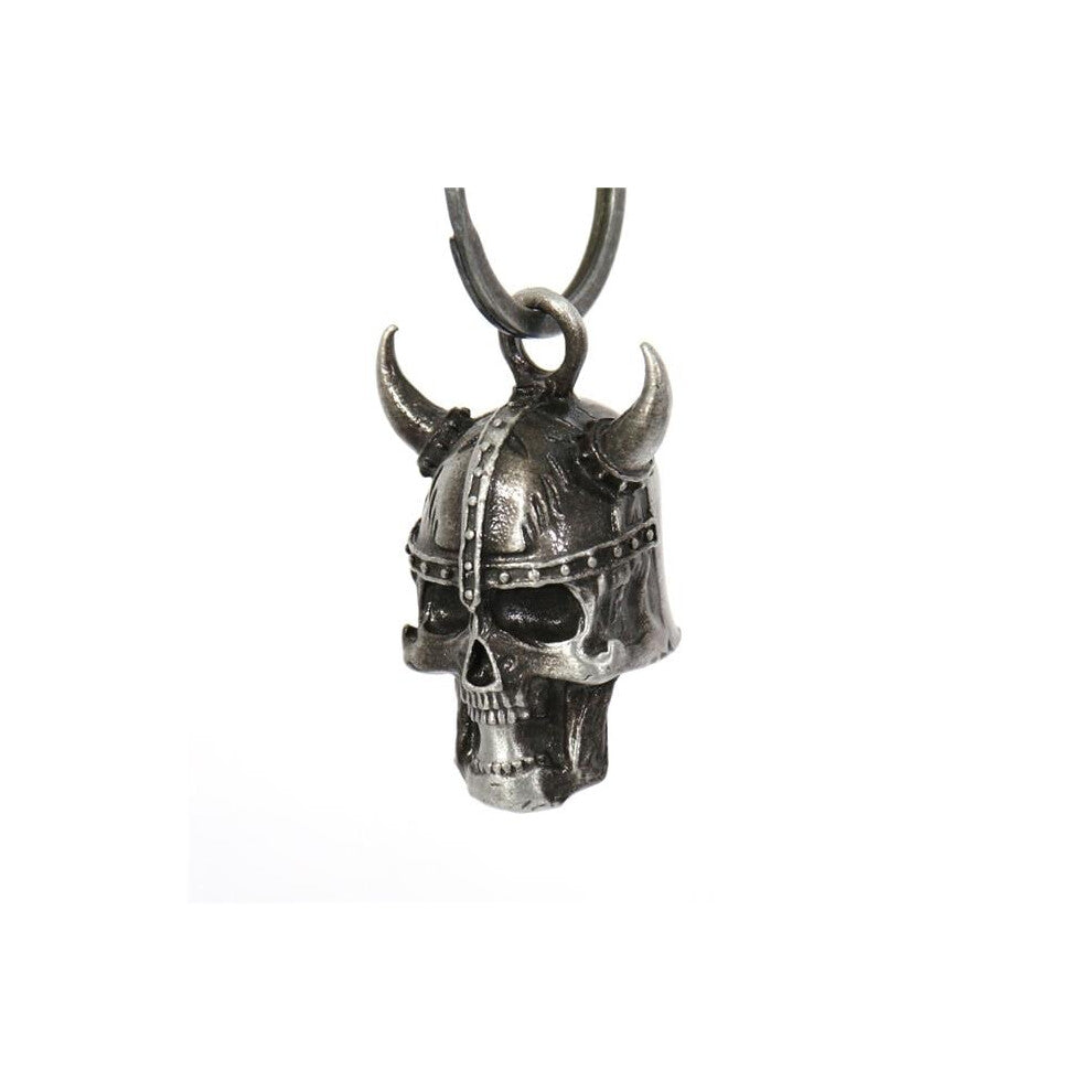 Hot Leathers BEM1030 Viking Skull Bell Pendant - Silver