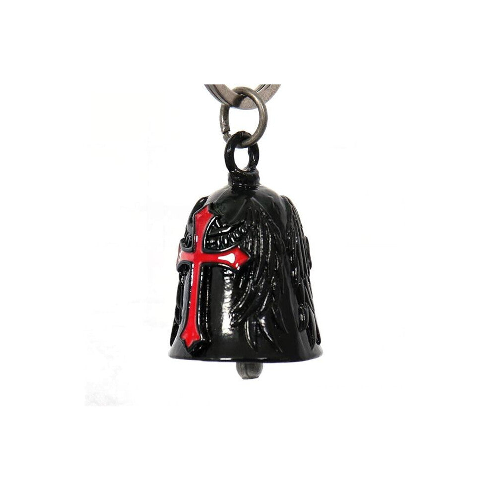 Hot Leathers BEM1034 Cross Wings Bell Pendant - Red