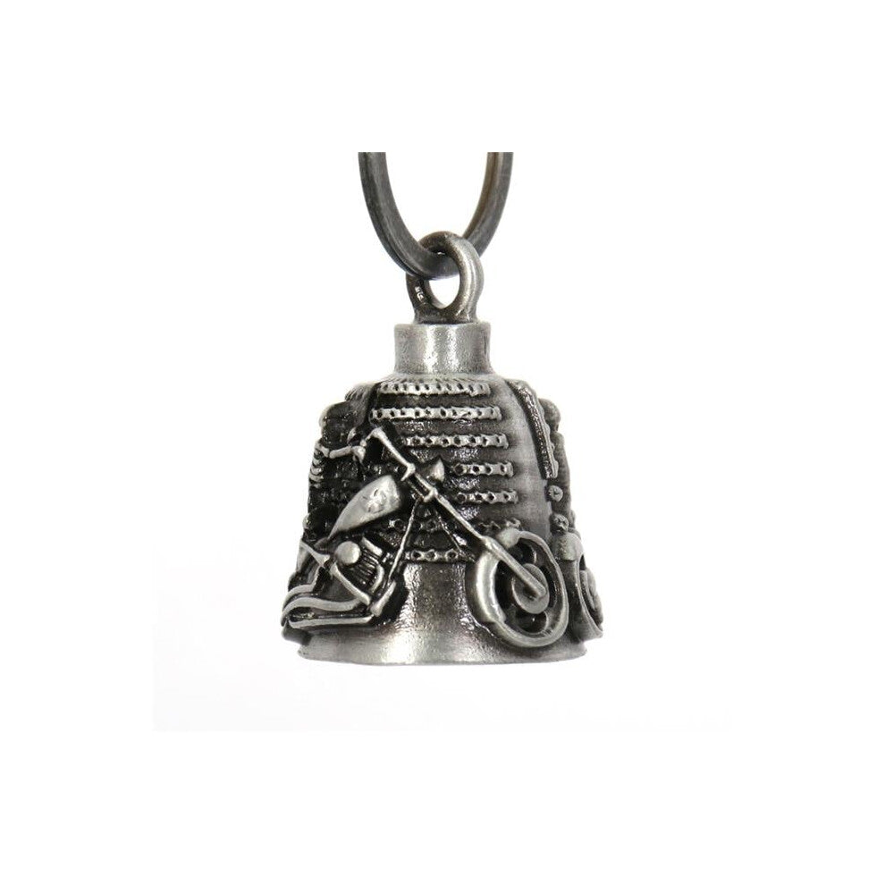 Hot Leathers BEM1044 Chopper Flag Bell Pendant - Silver