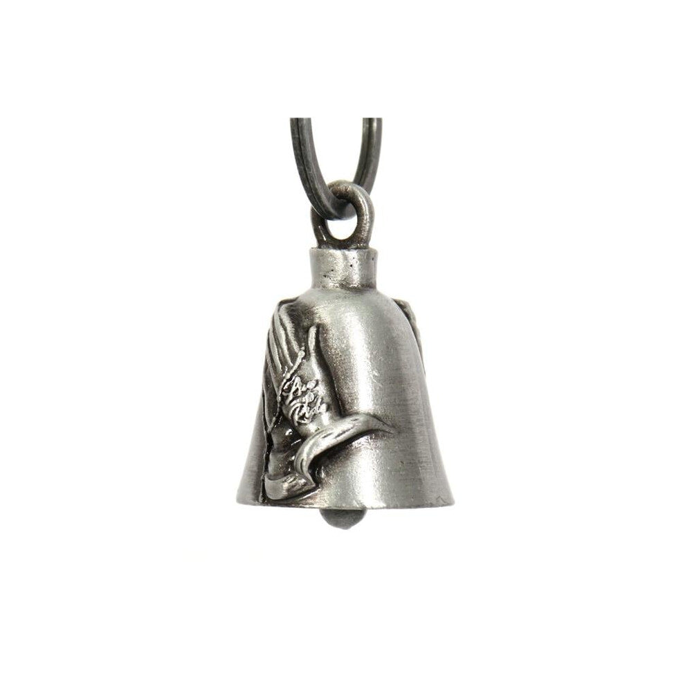 Hot Leathers BEM1036 Prayer Hands Bell Pendant - Silver