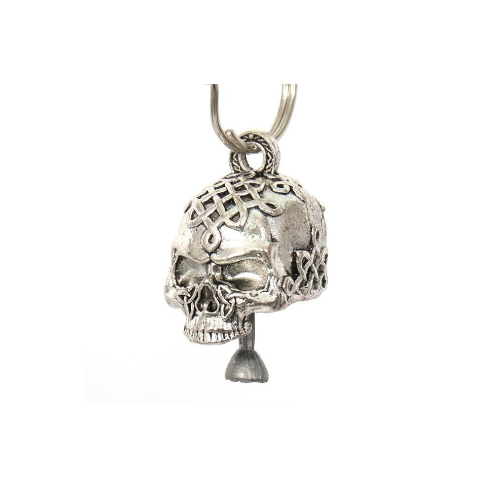 Hot Leathers BEM1038 Celtic Skull Bell Pendant - Silver