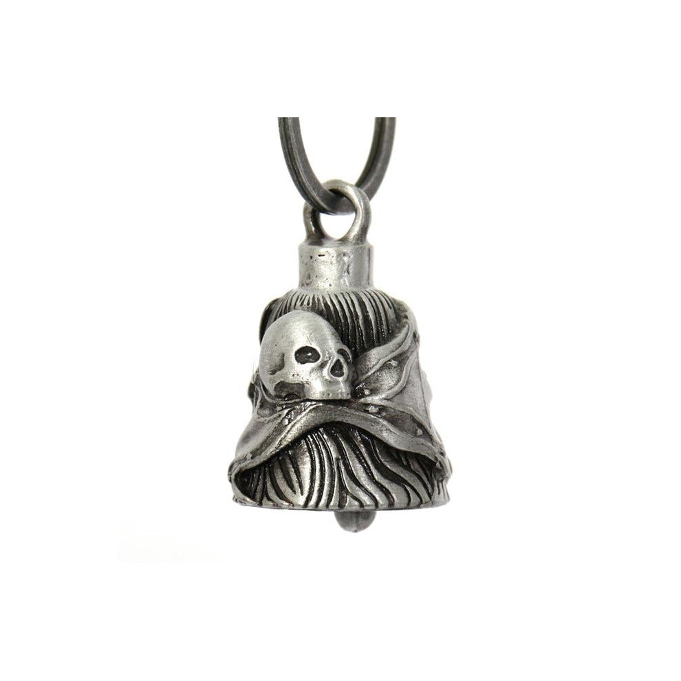 Hot Leathers BEM1041 Southern Skull Bell Pendant - Silver