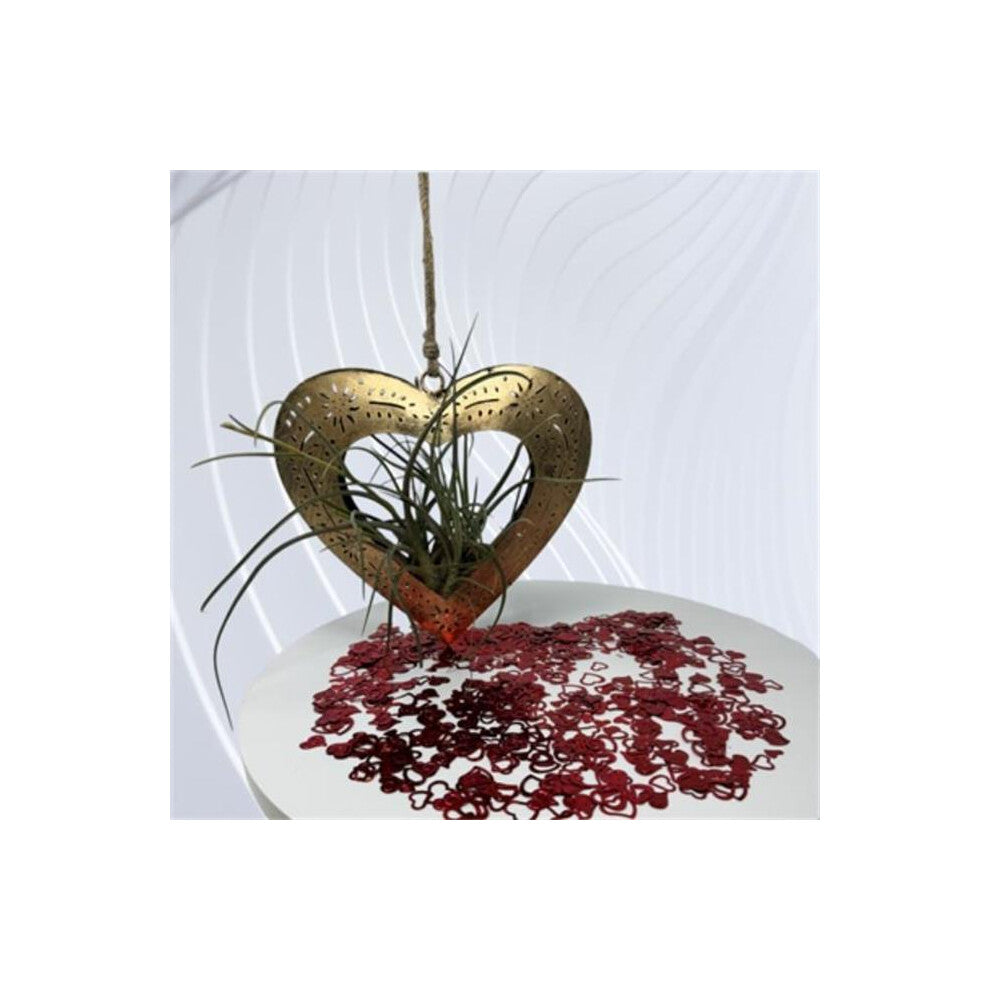 Metrotex Designs 62119 Etched Heart Pendant, Burnt Gold