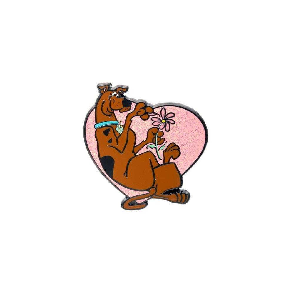 Scooby Doo 880615 Glitter Heart Enamel Pin