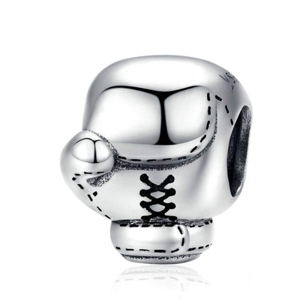 Eternalll Jewellery Boxing Gloves Charm 925 Sterling Silver Sports Hat Beads Sports Charms for Pandora Bracelets (Boxing Glove Charm)