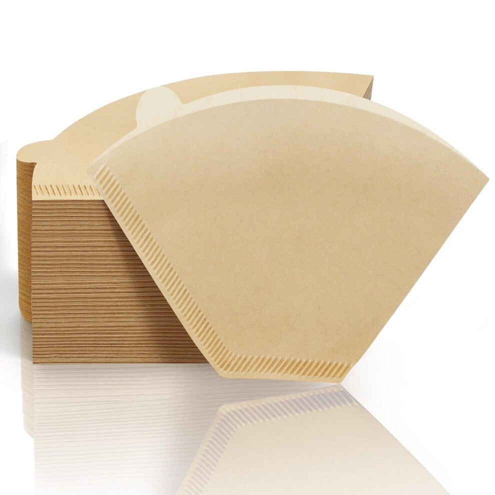 Weenkilly #2 Cone Coffee Filters 400 Count Premium Coffee Filter 2-6 Cup Disposable Coffee Filters for Drip Coffee Makers and Pour Over (400  Brown)