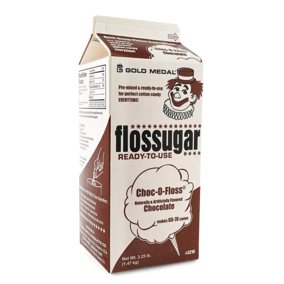Gold Medal Chocolate Candy Floss Sugar  52 oz - 1-2 Gallon
