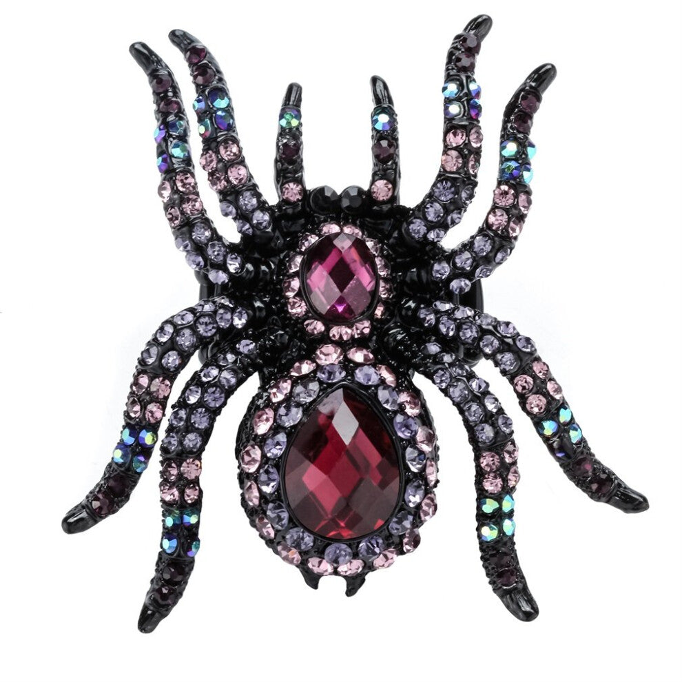Szxc Women's Spider Pin Brooch & Pendant 2-in-1  Halloween Costume Accessories Jewelry