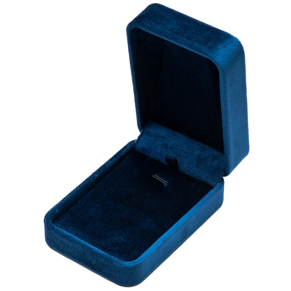 Giftop Classic Velvet Jewelry Gift Box Case for Necklace Pendant (Blue)