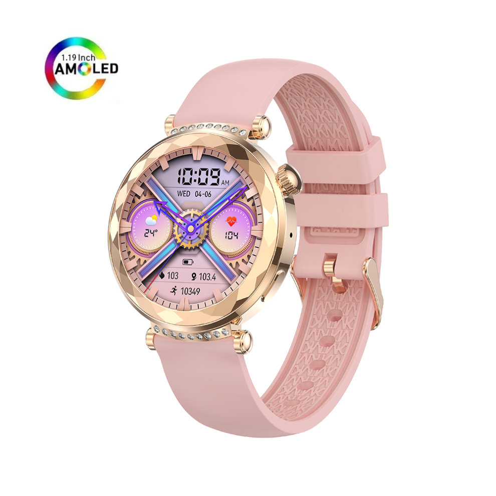 HK88 AMOLED Bluetooth Calling Fashion Smartwatch (Pink)
