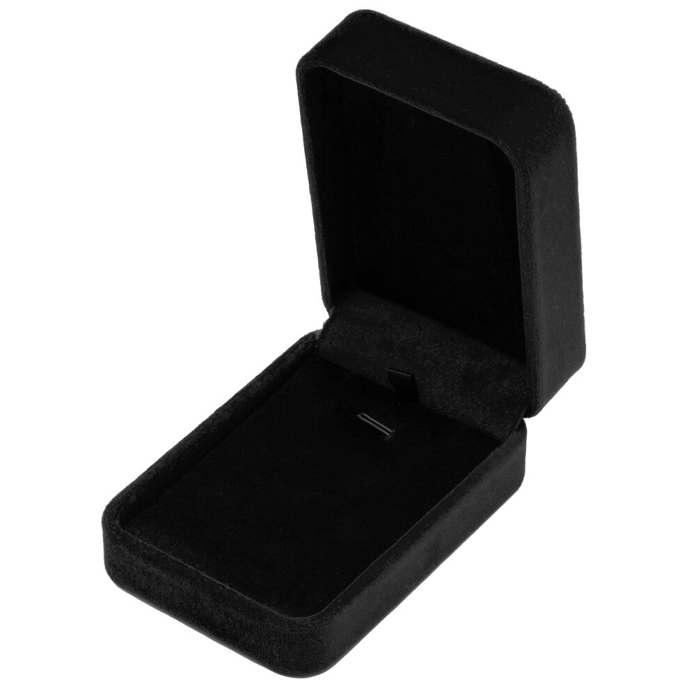Giftop Classic Velvet Jewelry Gift Box Case for Necklace Pendant (Black)