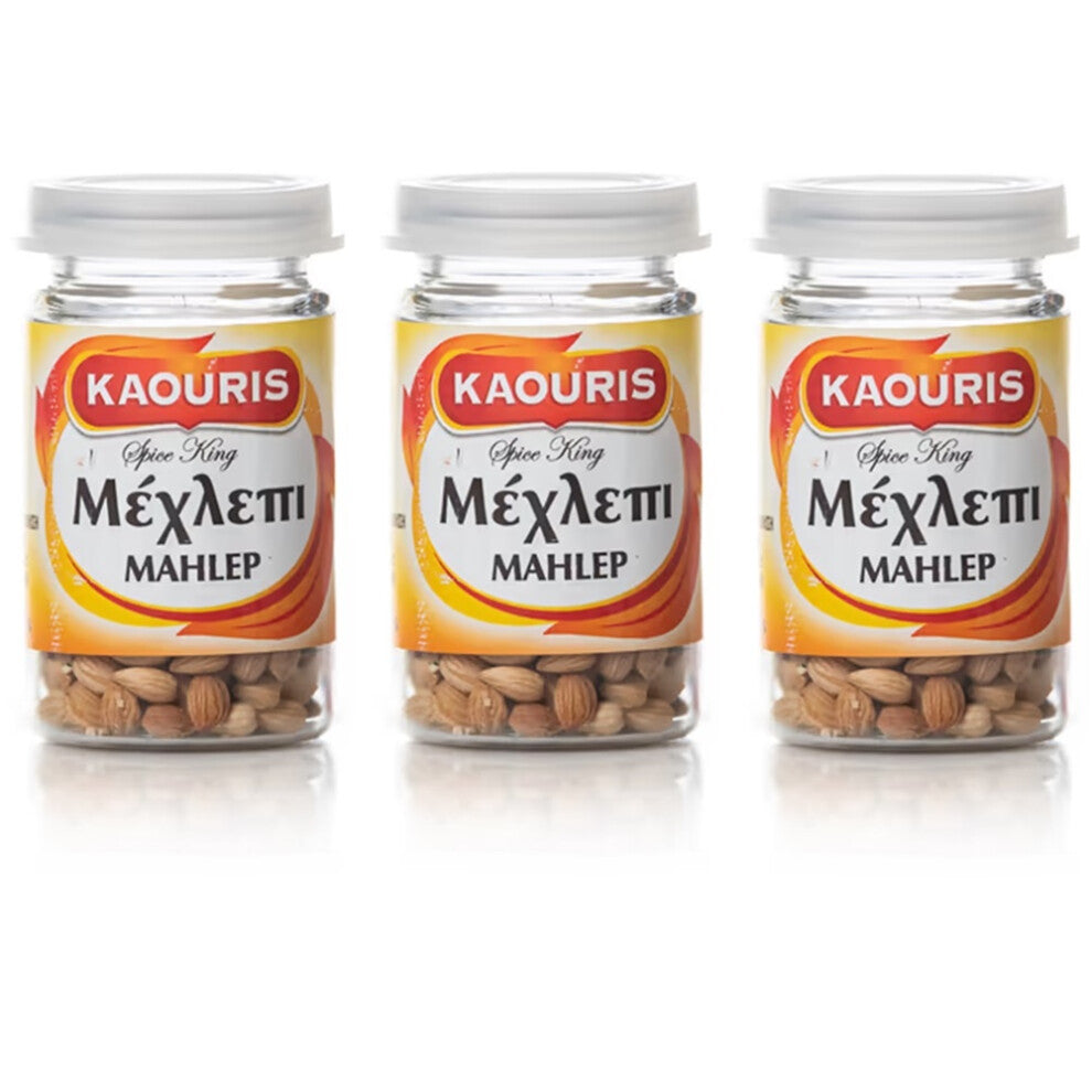 3 X Whole Mahlepi Seeds Mahleb KAOURIS Mahlep Spice Pastry 10g