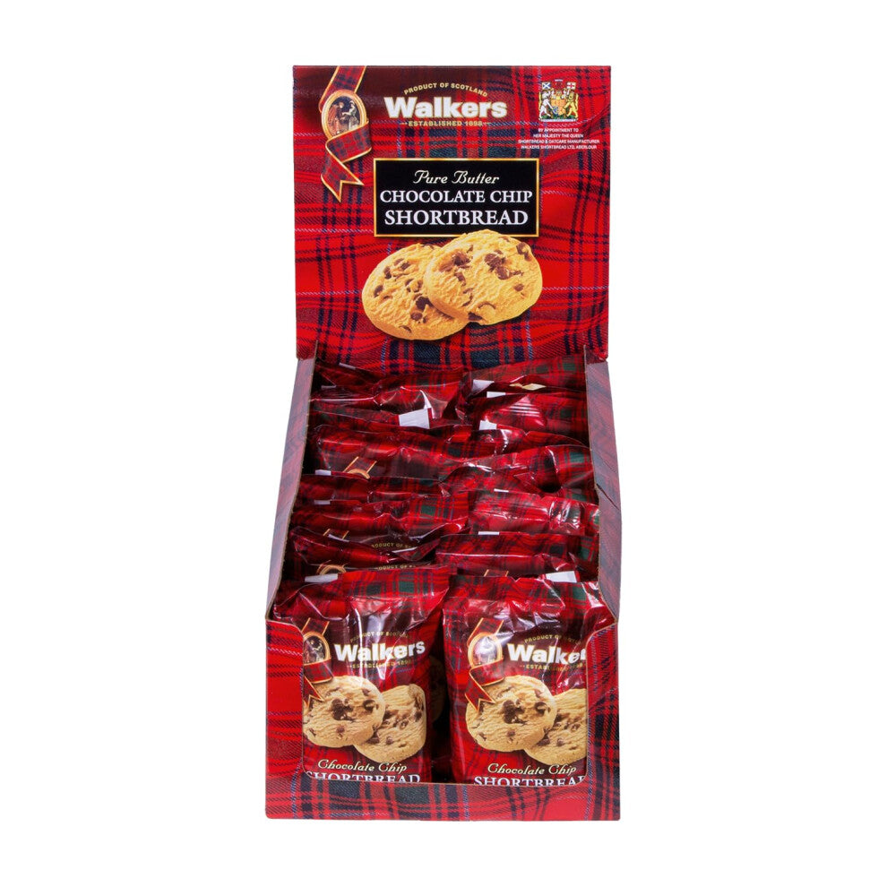 Walkers Chocolate Chip Shortbread 40 g (Pack of 20)