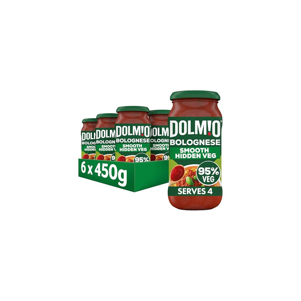 Dolmio Bolognese Smooth Tomato Hidden Vegetable Pasta Sauce Jar, Bulk Multipack 6 x 450g
