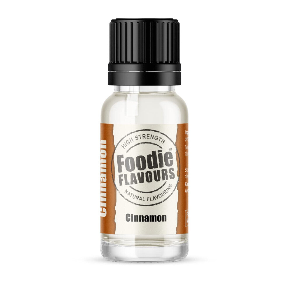Foodie Flavours Cinnamon Natural Flavouring, High Strength - 15ml