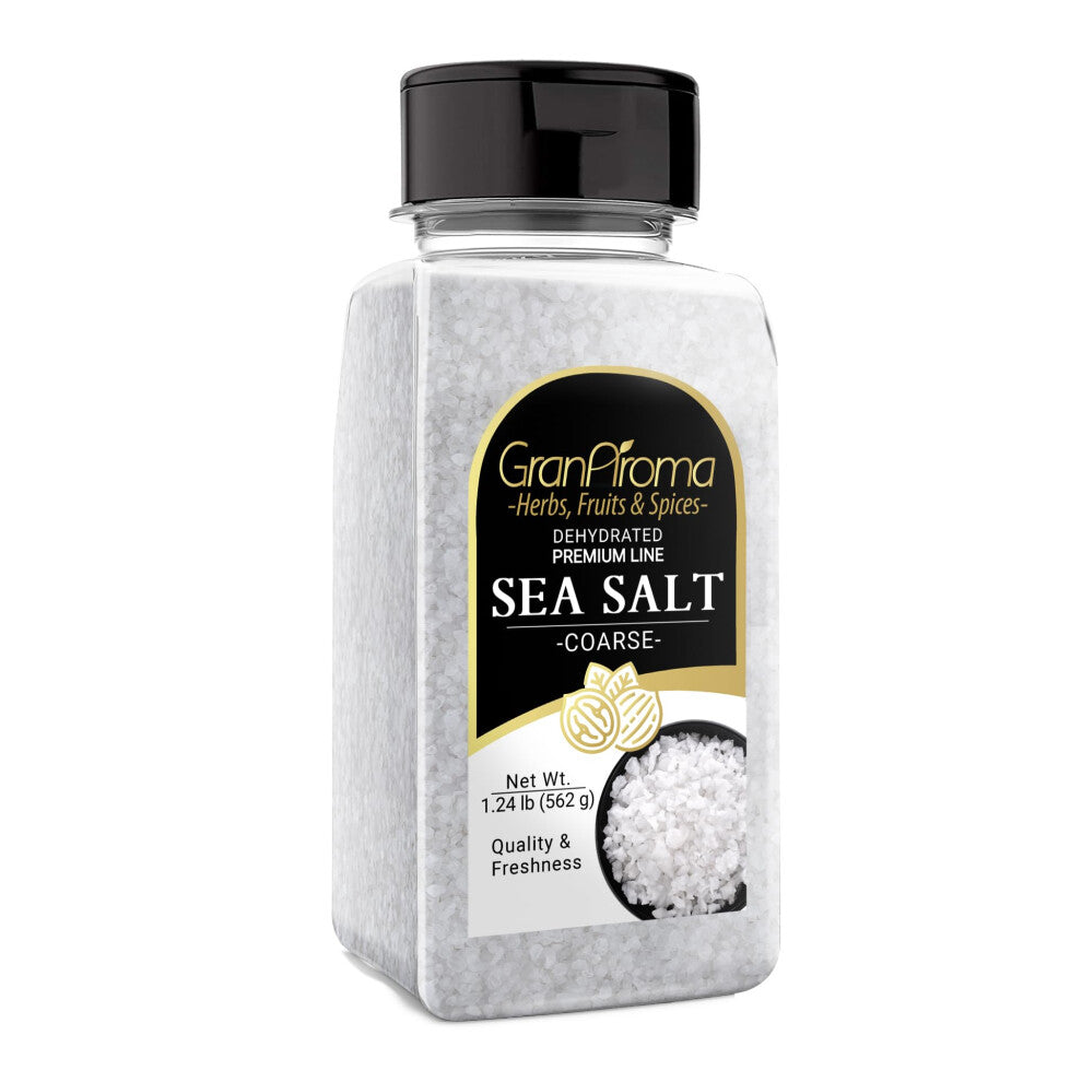 GranAroma Coarse Sea Salt  Finishing Salt  Cooking and Bath Additive (1.24 Pound)