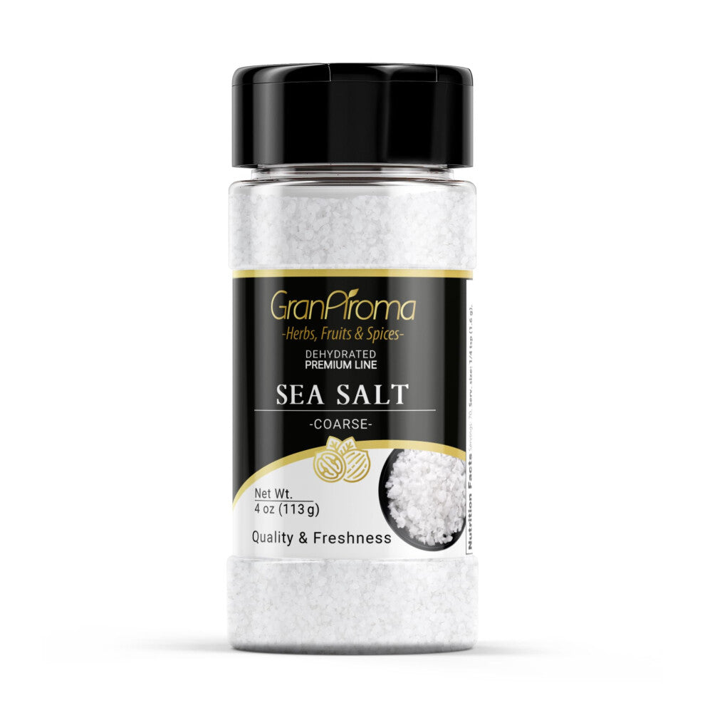 GranAroma Coarse Sea Salt  Finishing Salt  Cooking and Bath Additive (4 Ounce)
