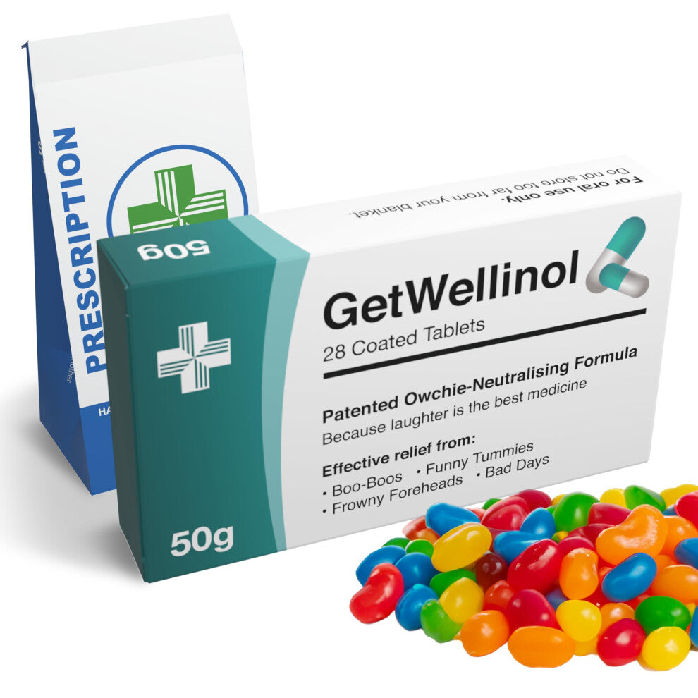 Get Well Soon Gift  Funny Joke Pill Box with Edible Candy  Thinking of You Gift for Sick Friends  Feel Better Speedy Recovery Gifts  Sending Hugs Post