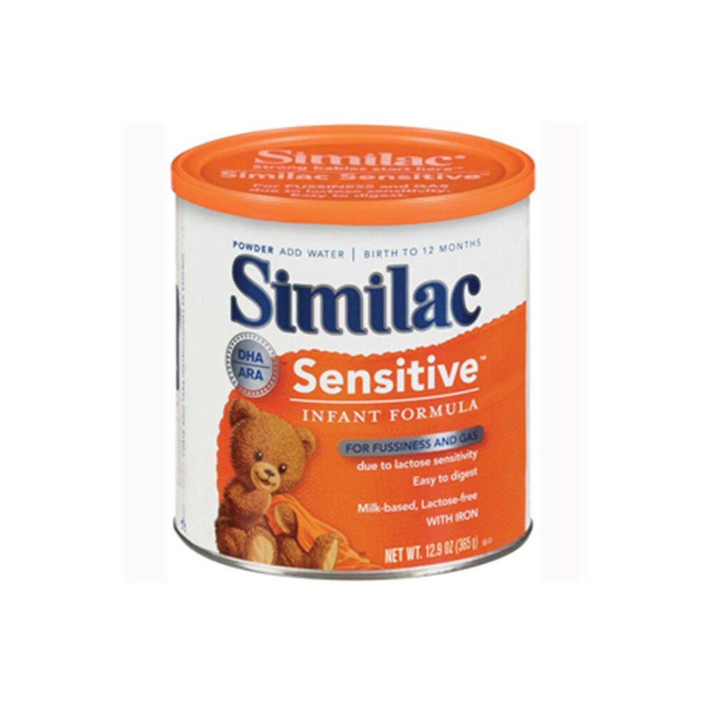 Abbott 57539 Similac Sensitive-Infant Formula With Iron Powder, 6 Per Case
