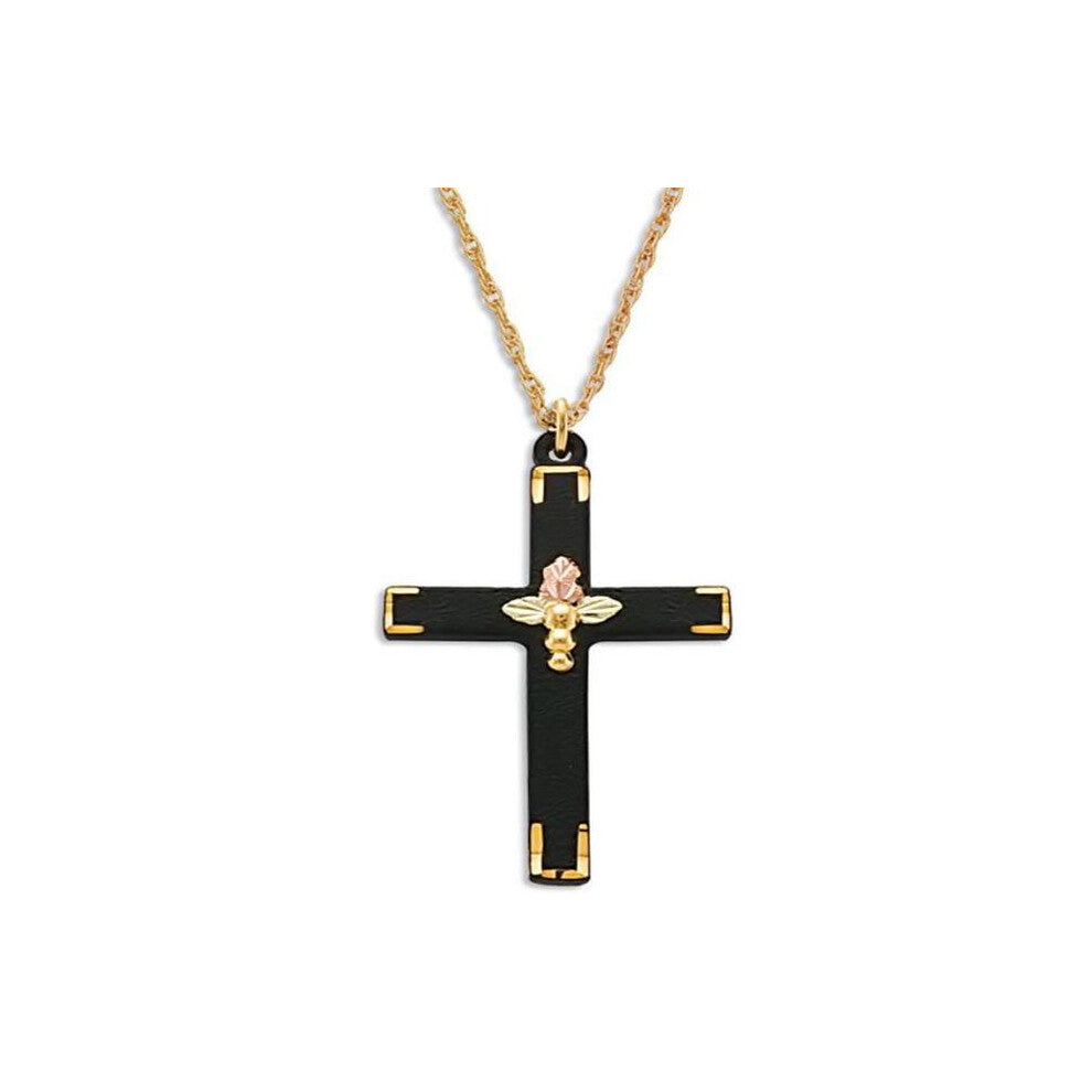 Landstroms G L06008 Black Powder Coat Cross Pendant