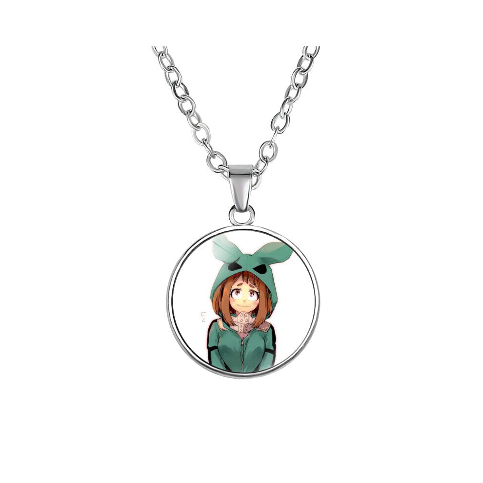 (05) My Hero Academia Necklace Alloy Glass Pendant Japanese Gifts Anime Derivative