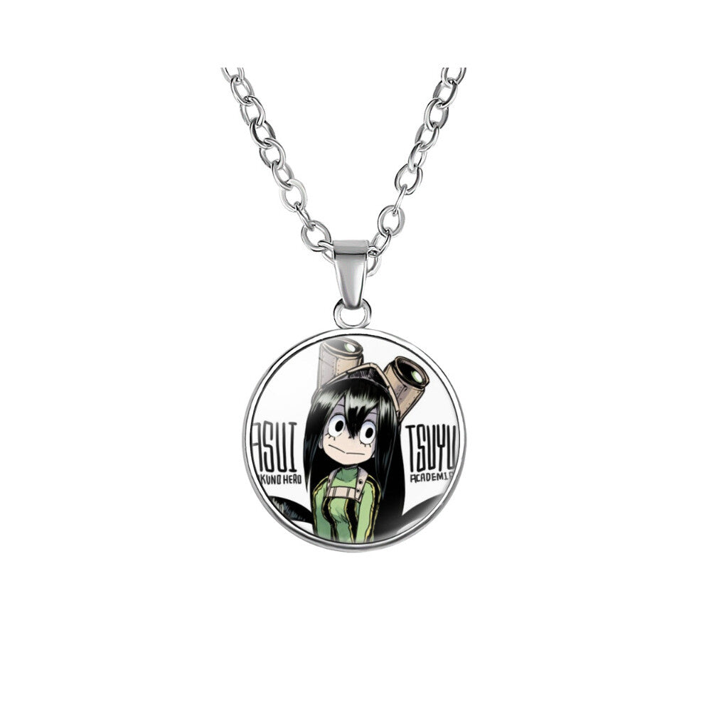 (06) My Hero Academia Necklace Alloy Glass Pendant Japanese Gifts Anime Derivative