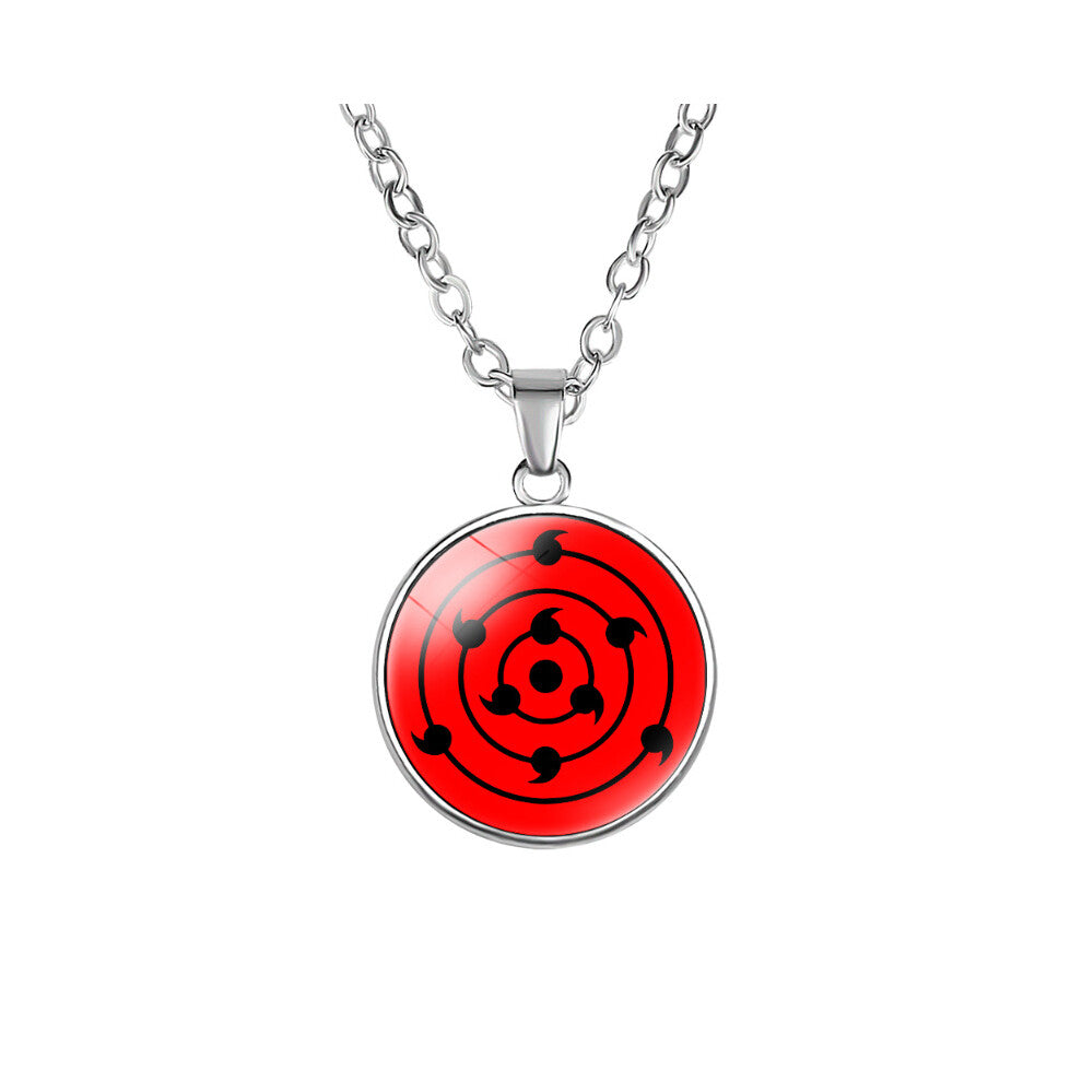 (Style 6) Necklace Naruto Recurrent Write Round Eyes Pendant Accessory Singlesided